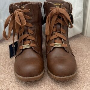 Rampage Kids' Tan Lace-Up Boots